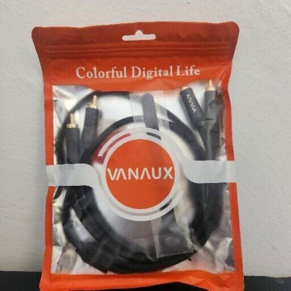 VANAUX RCA Cable, 2RCA Male to 2RCA Male Stereo Audio Cable (3.3 ft) - Picture 3 of 3
